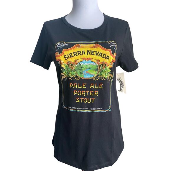 NEW Sierra Nevada Brewery Pale Ale Porter Stout Beer Graphic Tee Shirt Womens M - Picture 1 of 7